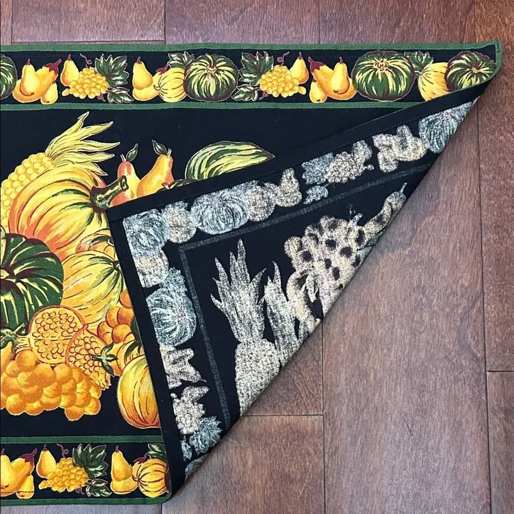 April Cornell for Sur La Table Autumn Harvest Pumpkin Placemats, Set of 6